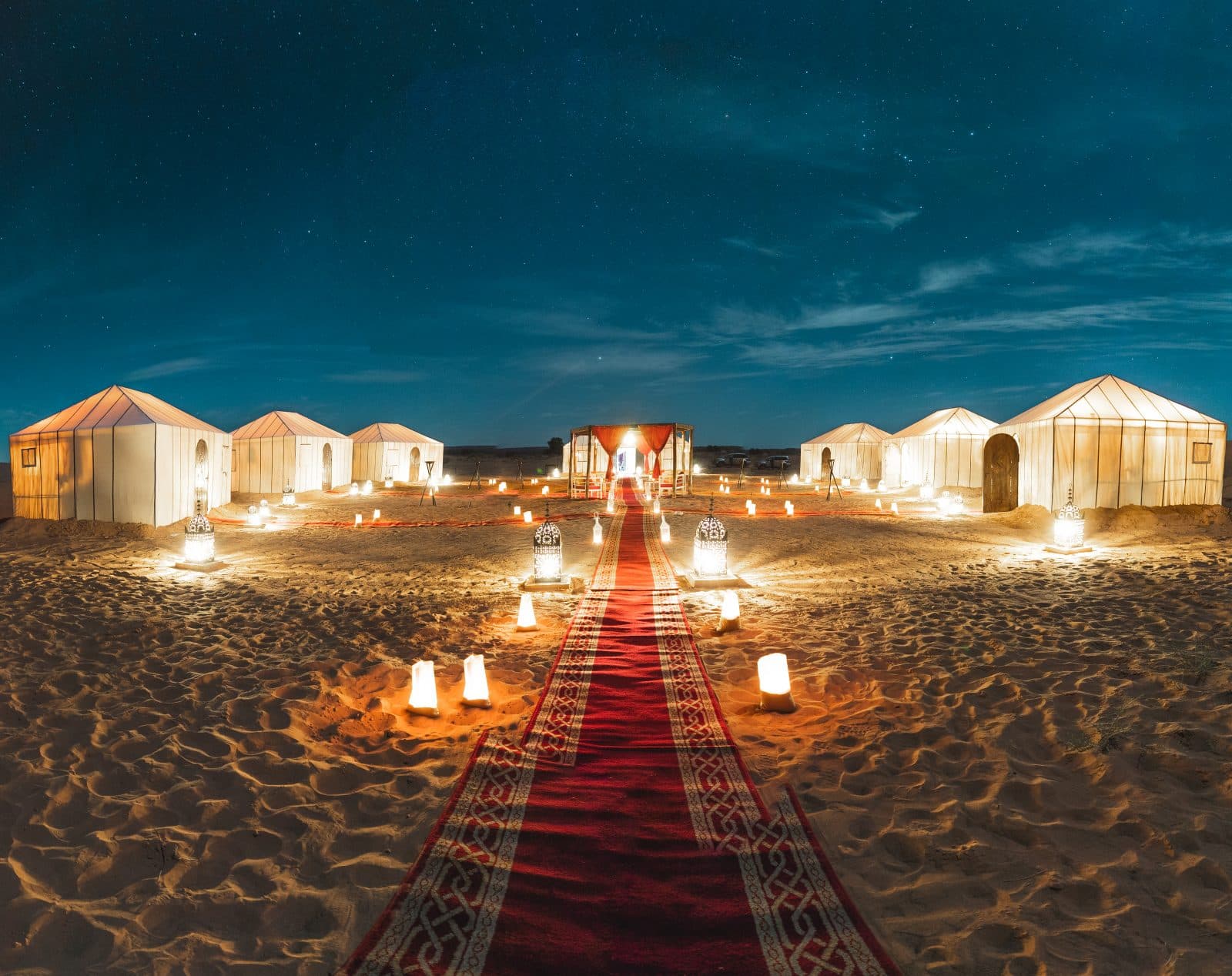Tiziri Camp beneath the Sahara night sky