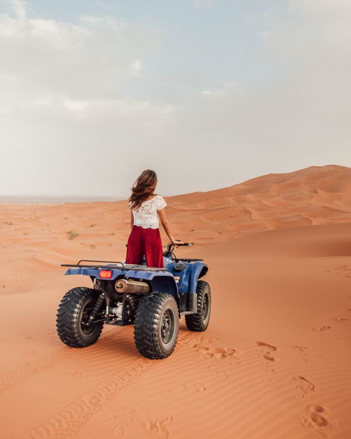 Quad bikes on the dunes near Tiziri Camp