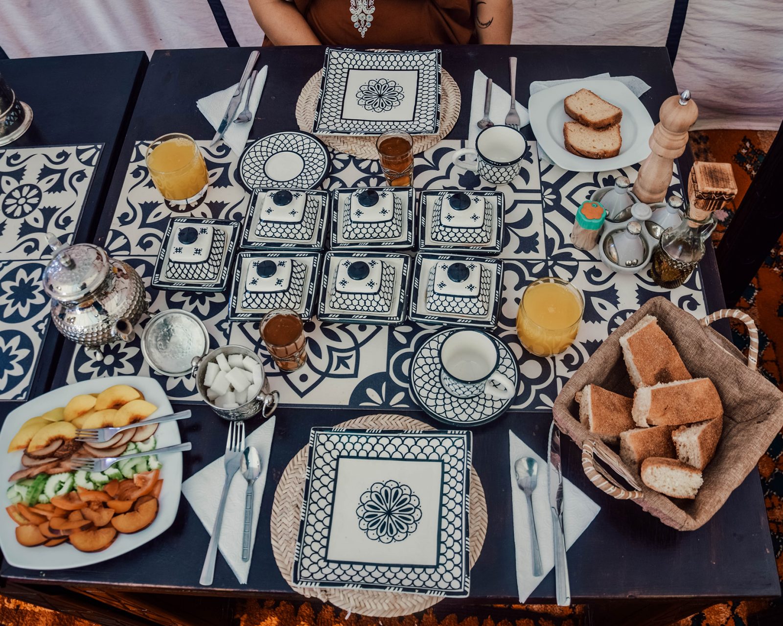Vegan Breakfast at Tiziri Camp