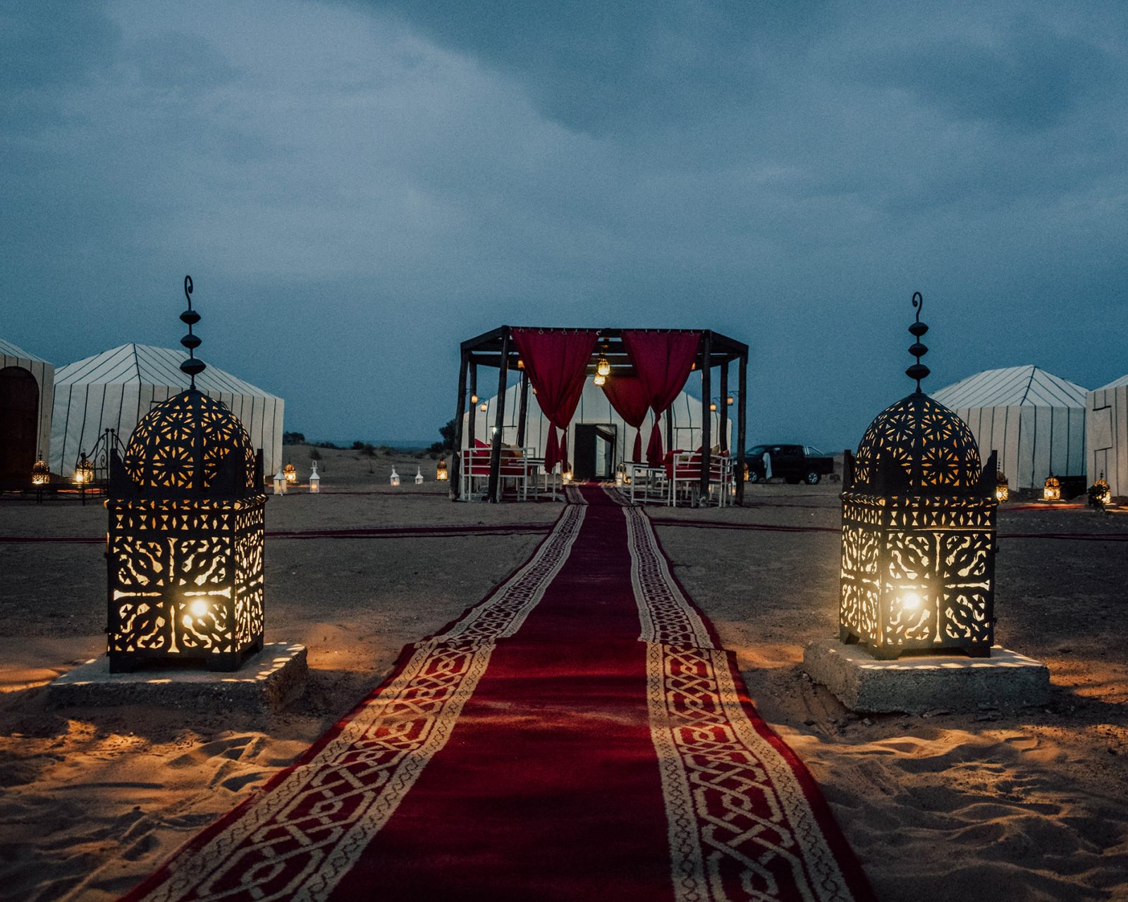 Tiziri Camp at night