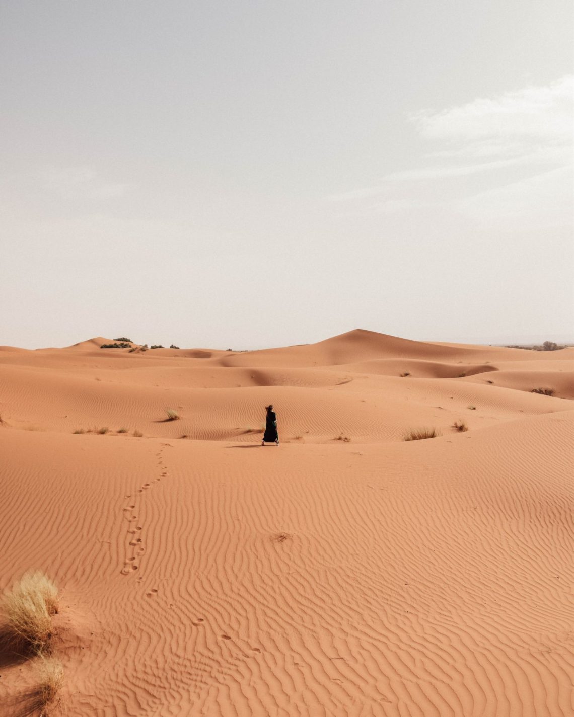 Endless dunes (& me) at Tiziri Camp